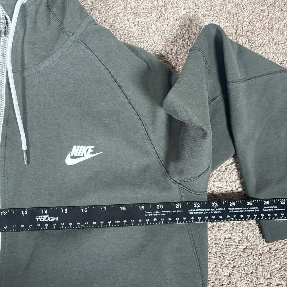 Nike Mens Full Zip Hoodie Dark Olive Green‎ DJ0332-355 XL Sportswear Fleece